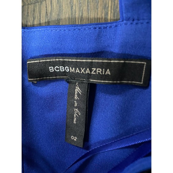 BCBG MAX AZRIA Leonara Beaded Halter Sheer Mesh Hem Maxi Gown Dress~2~Ret $448 - Picture 7 of 7